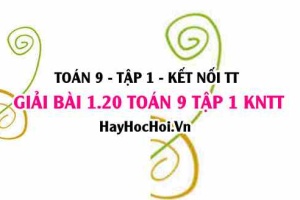 Giải 1.20 Toán 9 tập 1 SGK Kết nối tri thức